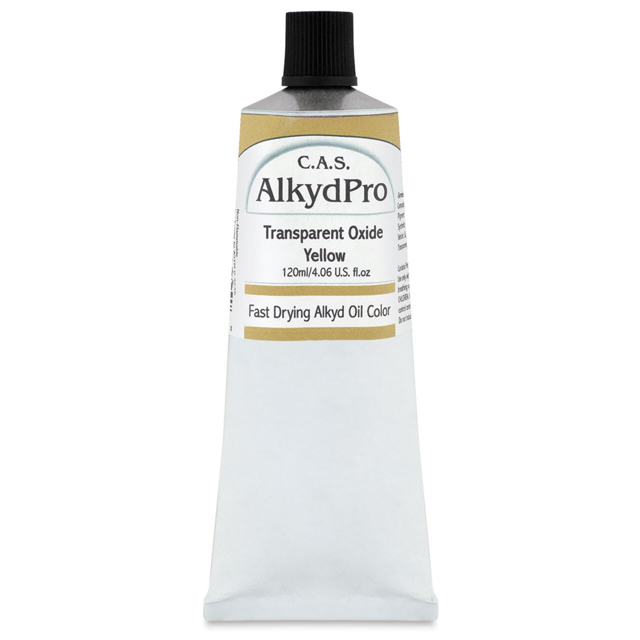 CAS AlkydPro Fast-Drying Alkyd Oil Color - Transparent Oxide Yellow, 120 ml tube